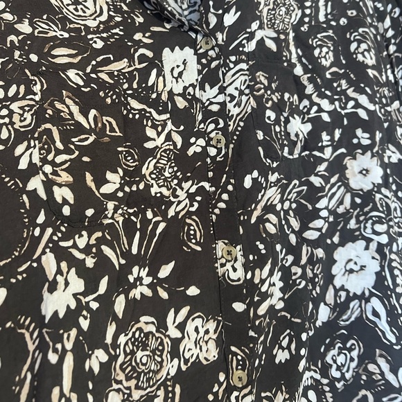 Anthropologie Pilcro Romy Relaxed Printed Buttondown Top, NEW - Picture 9 of 11